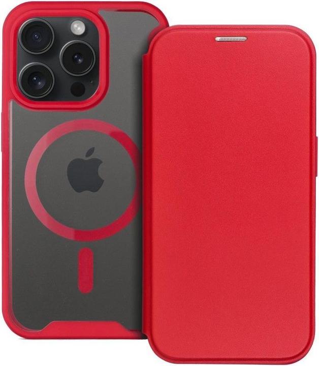 Image du produit OEM Book case SMART MAG Book case compatible with MagSafe for IPHONE 16 Pro red (Apple iPhone 16 Pro)