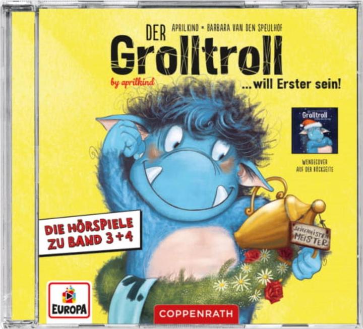 Actual product image Der Grolltroll wants to be first & Der Grolltroll - Schöne Bescherung! (CD) (Barbara van den Speulhof, April Child, Kai Hohage, German)