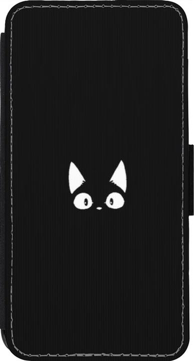 Produktbild PhoneLook Hülle Wallet schwarz Funny cat on black (Apple iPhone 13 Pro)
