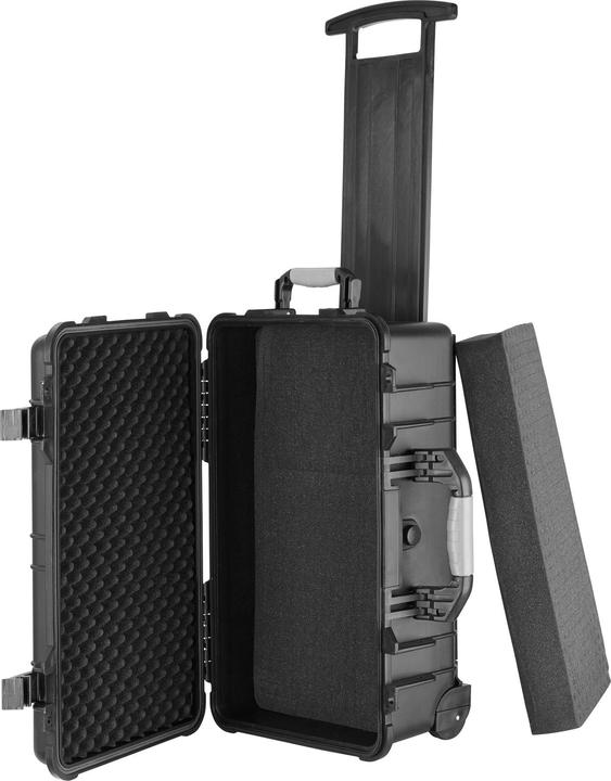 Actual product image tectake Wheeled Transport Case with Telescopic Handle (Photo case, 27 l)