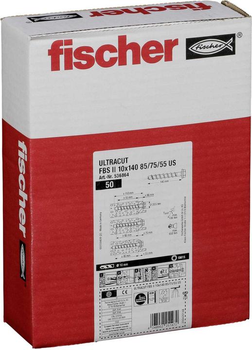 Image du produit Fischer ULTRACUT FBS II 10x140 85/75/55 US (50 pcs)