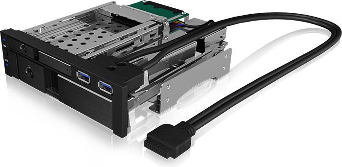 Icy Box IB-174SSK-U - Mobile Storage Rack - 2.5", 3.5" (6.4 cm, 8.9 cm)