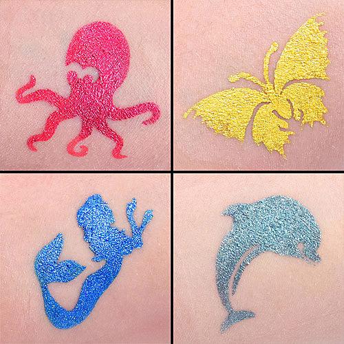 Actual product image Grimas Glitter Tattoo Set Aqua