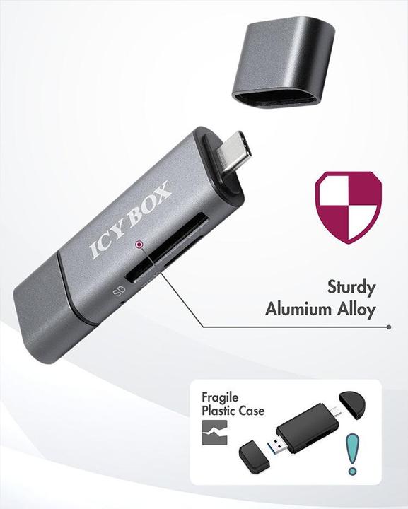 Actual product image Icy Box Ib-Cr200-C (USB, USB 2.0 Micro-B)