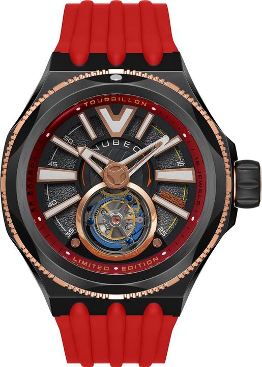 Nubeo NB-6075-09 Herrenuhr Messenger Tourbillon Limited 52mm 10ATM