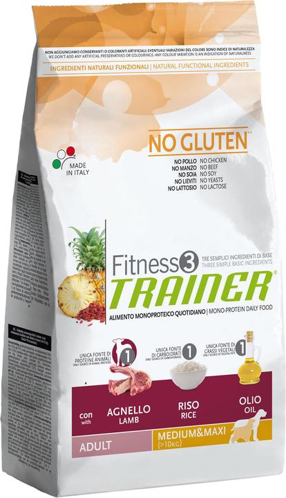 Actual product image Natural Trainer FITNESS 3 Adult Medium & Maxi Lamb & Rice (Adult, 1 pcs., 3000 g)
