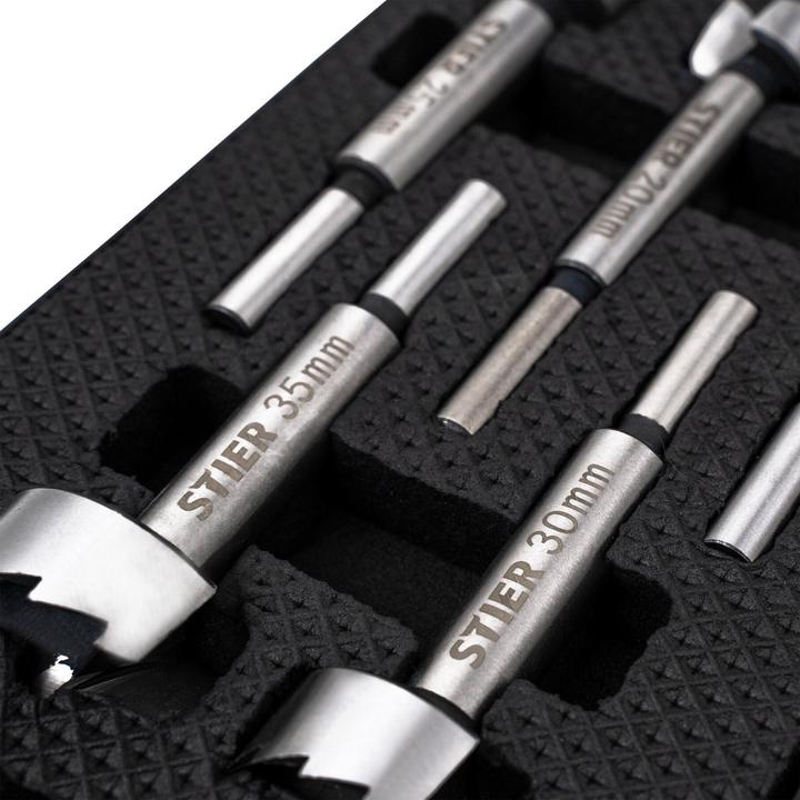 Actual product image Stier Forstner bit set, 5-piece (15, 20, 25, 30, 35 mm) (15, 20, 25, 30, 35 mm)
