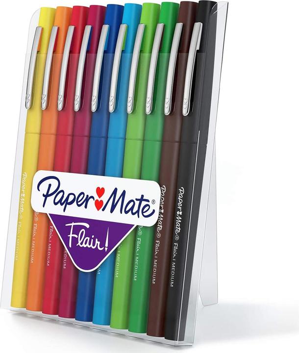 Produktbild Paper Mate Faserschreiber Flair 10er Easel M (Mehrfarbig, 10 x)