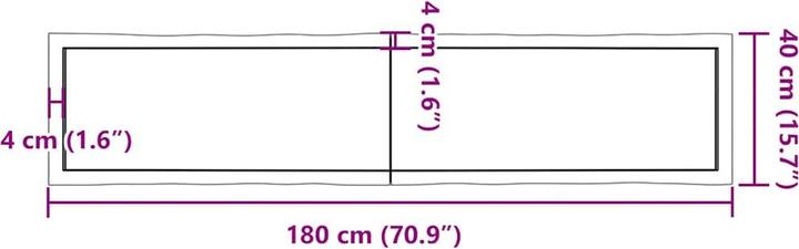 Image du produit VidaXL Aneta (180 x 40 x 6 cm)