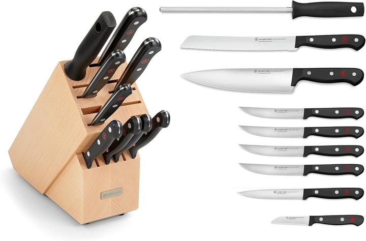 Actual product image Wüsthof Gourmet - 9-teilige Messerblock-Set mit Wetzstab