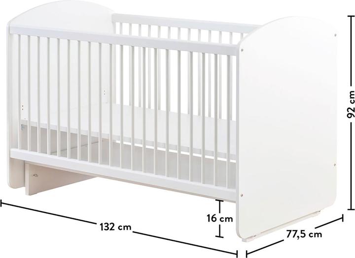 Cilek Babybett schaukelbar (70x130cm) (70 x 130 cm)
