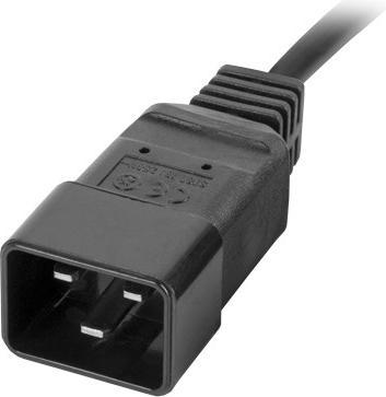 Actual product image Lanberg PDU-02I1908I-0200-C20-BK Power distribution unit (PDU) 10 AC outputs 1U