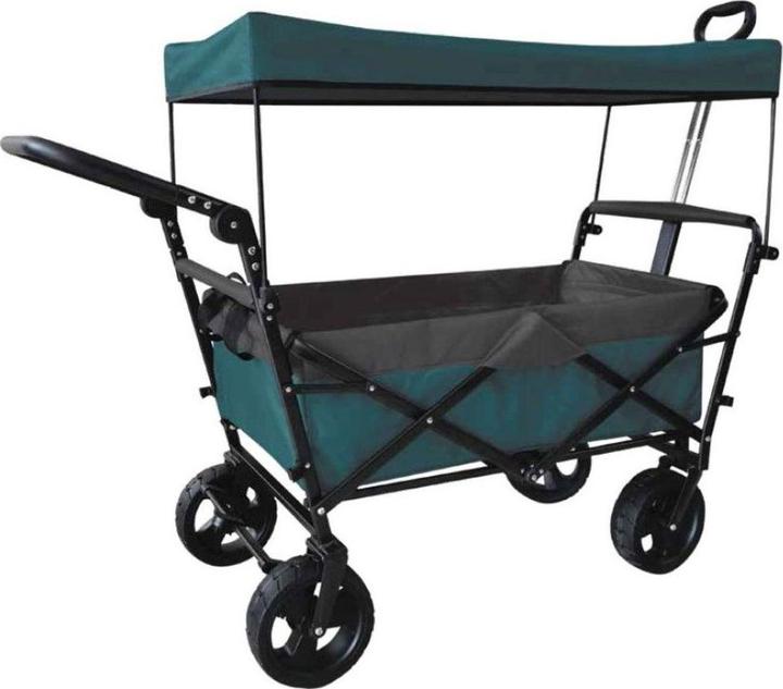 Outdoor Active Bollerwagen "Petrol" mit Dach, faltbar