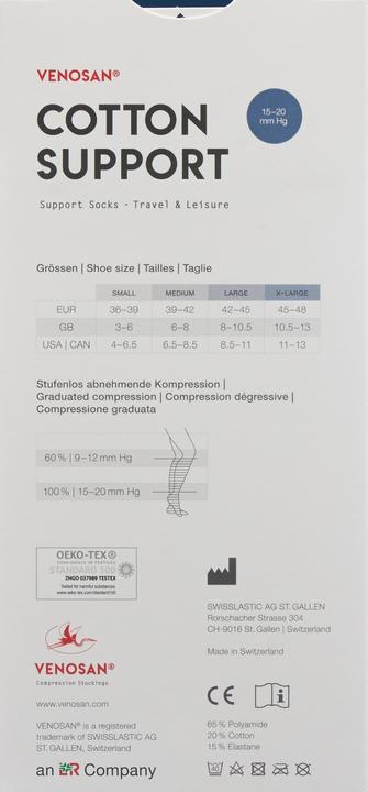 Immagine prodotto Venosan COTTON SUPPORT Socks A-D M silver (M)