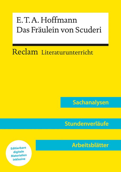 Image du produit E.T.A. Hoffmann: Das Fräulein von Scuderi (Lehrerband) (Allemand, Yombay, 2023)