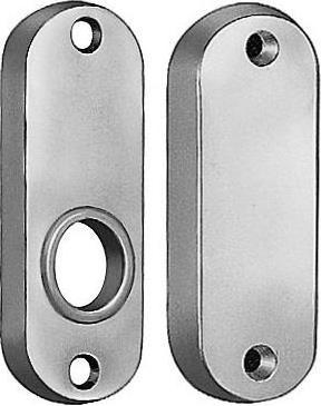 Amf Drückerrosette 479 Aluminium F1 Schildstärke 7 mm rund oval (Türgriff)