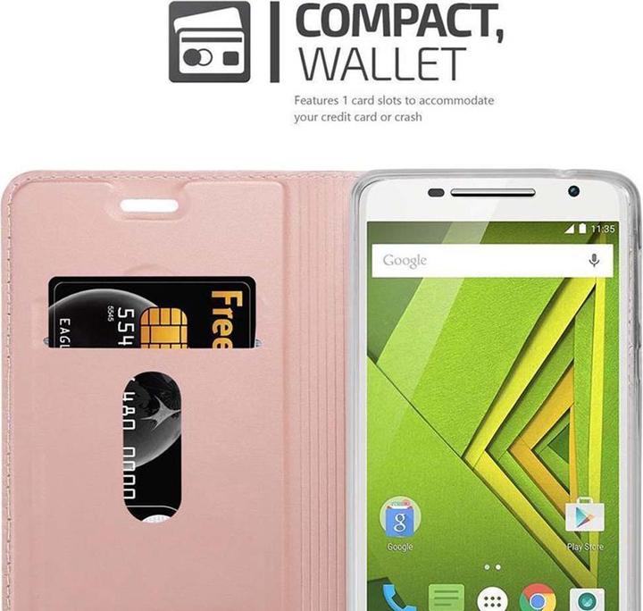 Actual product image Cadorabo Book Classy Style Cover (Motorola Moto X Play)