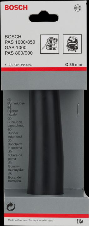 Actual product image Bosch Professional Zubehör Rubber nozzle for Bosch vacuum cleaner, 35 mm