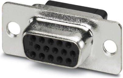 Image du produit Phoenix Contact Connecteur femelle D-SUB 180 ° Nombre de pôles/broches : 15 Sertissage VS-09-BU-DSUB-HD-CD-B 10 pcs.