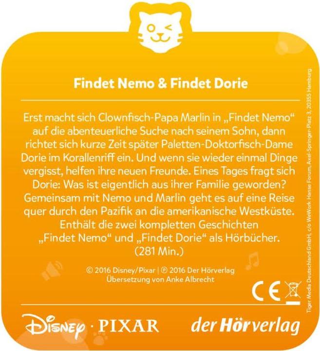 Produktbild Tigermedia Findet Nemo & Findet Dorie (Deutsch)