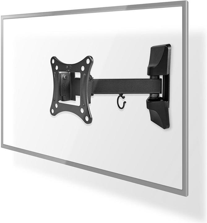 Actual product image Nedis Full-motion TV wall mount - 23-55 " - 30 kg - 67 mm - Tiltable - Rotatable - Steel / Artificial (Wall, 55", 30 kg)