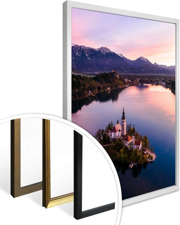 Image du produit Trenddeko Le lac Bled en Slovénie (80 x 100 cm)