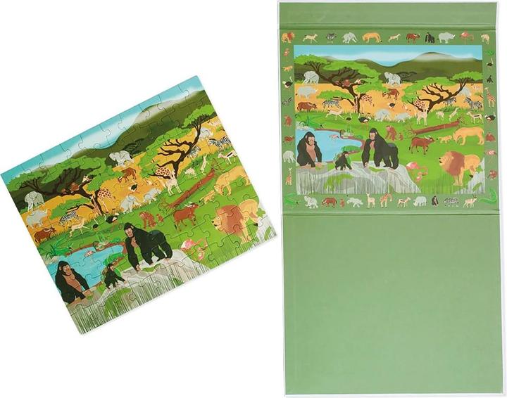 Actual product image Scratch Magnetic puzzle savannah large (80 pieces)