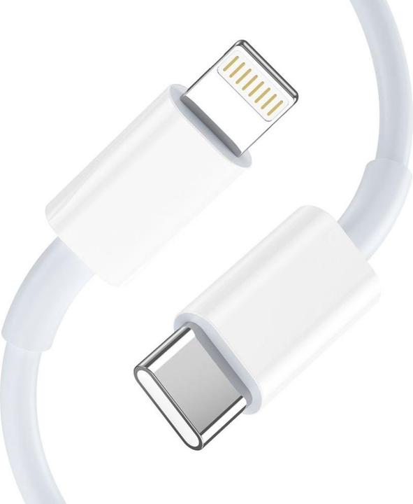 Actual product image Tech-Protect C35W 2x USB-C PD 35W network charger with USB-C / Lightning cable - white (35 W)