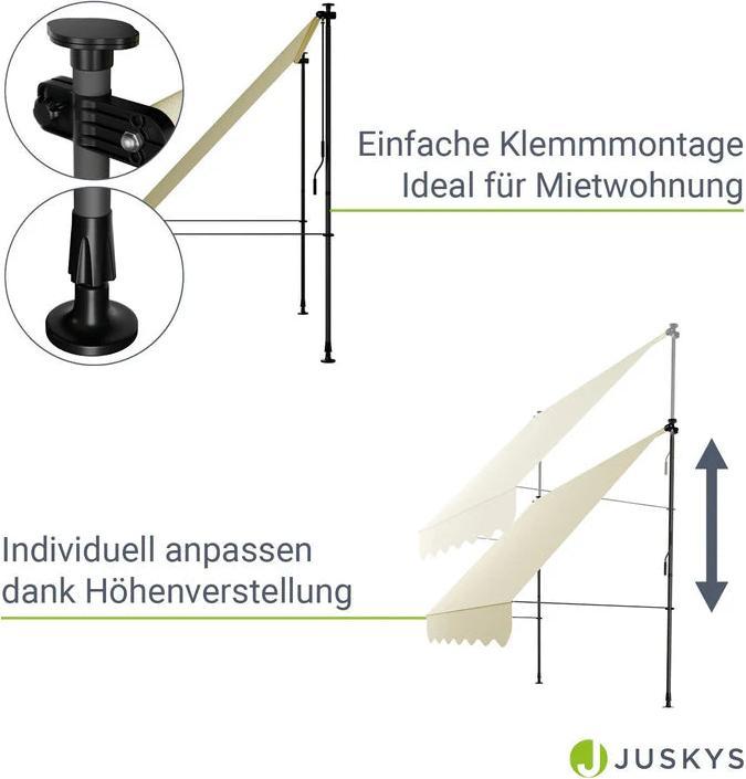 Produktbild Juskys Klemmmarkise Kapstadt (2 m)