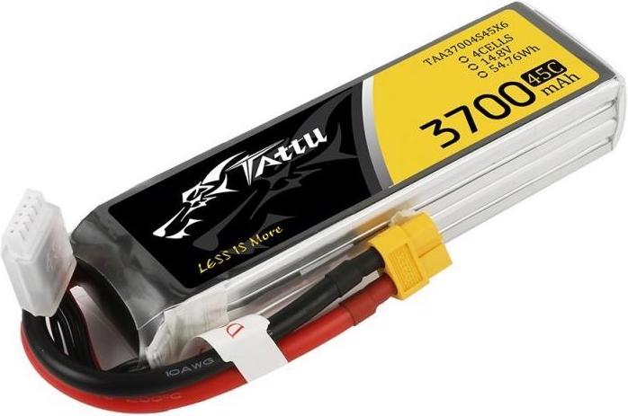 Productafbeelding Tattu RC batterij LiPo 3700 mAh 14,8 V 45C (14.80 V, 3700 mAh)