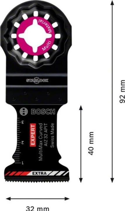 Actual product image Bosch Professional Zubehör EXPERT MultiMax AIZ 32 APIT blade for multi-function tools, 32 mm, 5 pieces