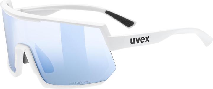 Actual product image Uvex Sports Sportstyle 235 V (White Matt, variomatic litemirror blue (S1-3))
