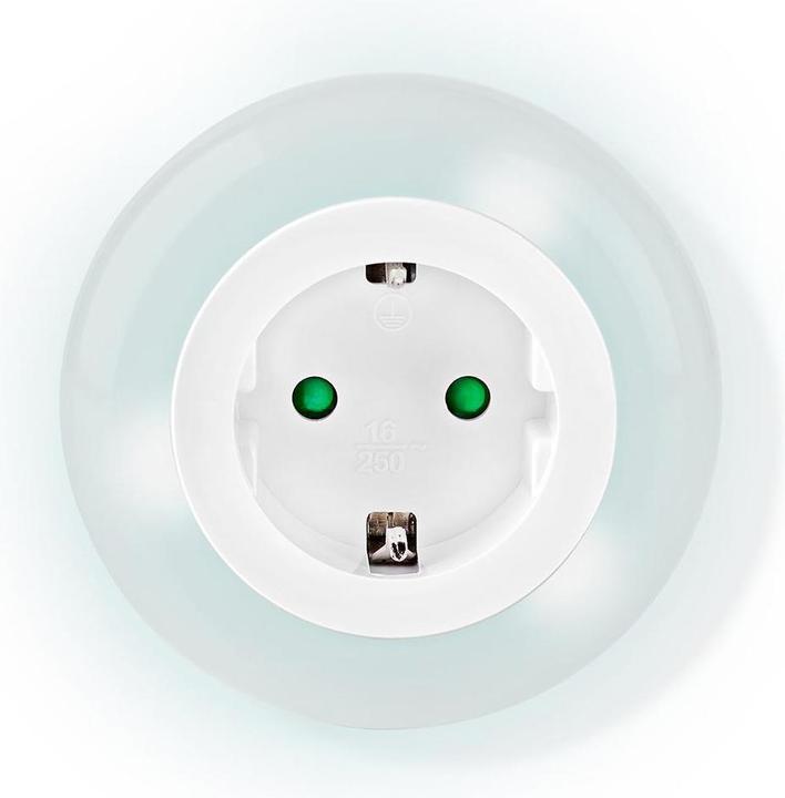 Productafbeelding Nedis Plug-In LED Nachtlamp | Dag/Nacht Sensor | 3680 W | 10 lm | Blauw / Groen / Wit