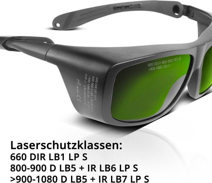 Image du produit Stahlwerk Lunettes de protection laser conformes à la norme DIN EN207 Plage de longueurs d'onde de 660 à