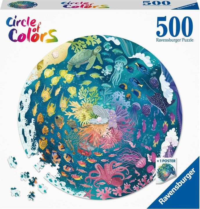Ravensburger Circle of Colors Puzzels - Océan, 500pcs. (500 pièces)