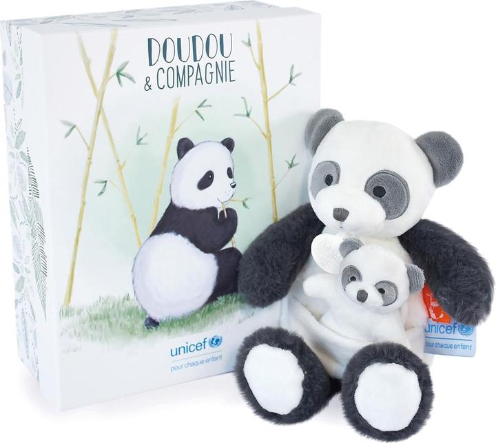 Produktbild Doudou et Compagnie Unicef Mama & Kind Panda 25cm (25 cm)