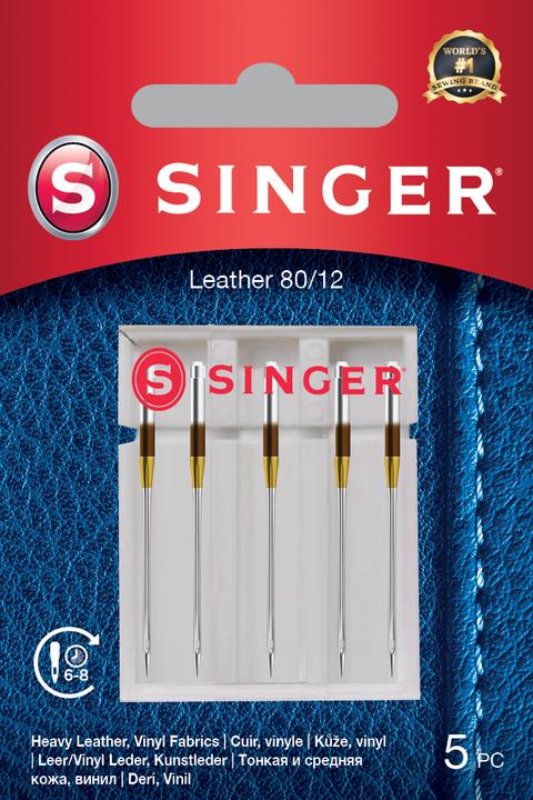 Produktbild Singer Leder Nähmaschinennadel, 80/12, 5er Pack
