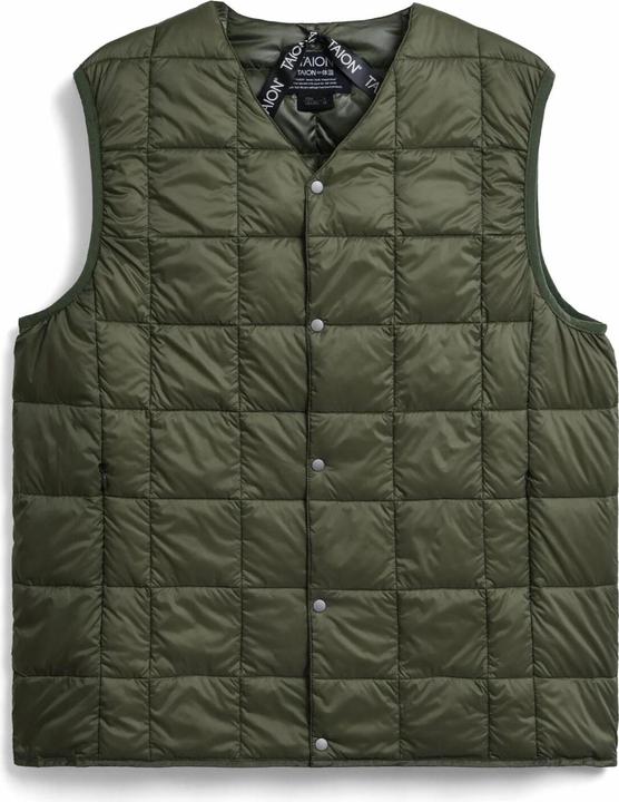 Taion basic-innenjacke mit geknöpftem v-ausschnitt (L)