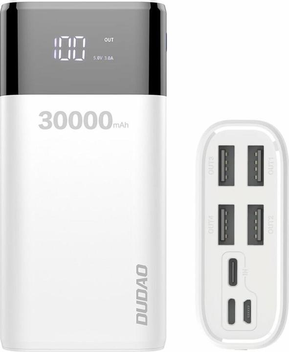 Actual product image Dudao External battery (30000 mAh, 111 Wh)