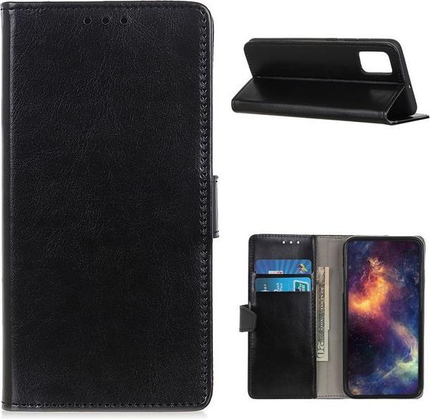 Actual product image MU Classic Crazy Horse Leather Bookcover Series (Samsung Galaxy A02s)