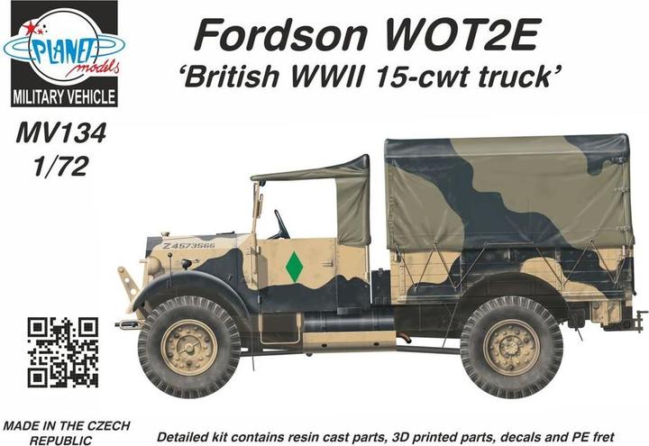 Immagine prodotto Planet Models Fordson WOT2 E (15CWT) 'Letto da carico in legno' 1/72