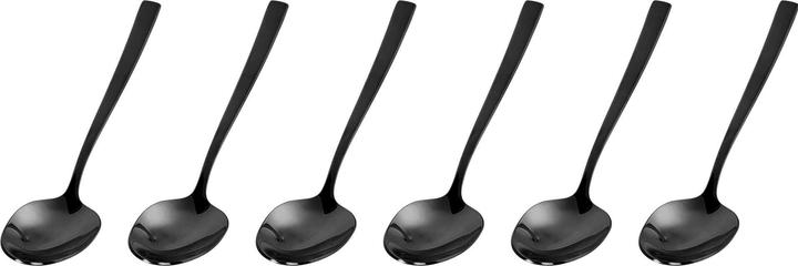 Actual product image Sambonet Espresso Spoon Rock 6 pieces, Black (6 Piece, Scoops)