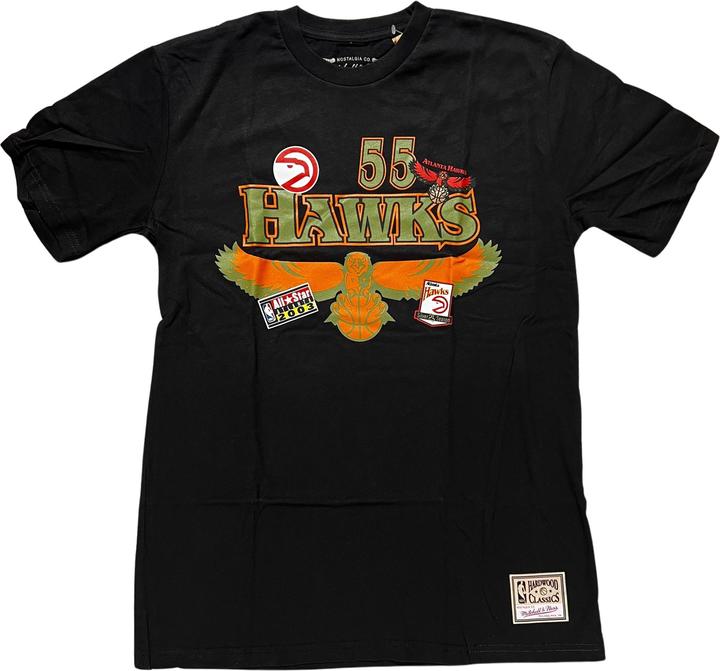 Actual product image Mitchell & Ness nba t-shirt atlanta hawks dikebe utobo (M)