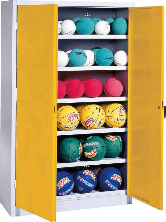 Produktbild C+P Ballschrank (HxBxT: 195x150x50 cm, mit Vollblech-Flügeltüren, Typ 3)