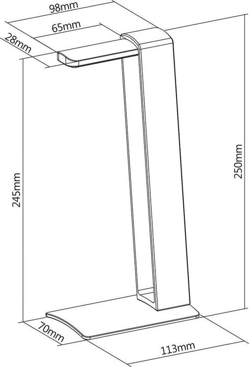 Actual product image myWall Table headphone stand
