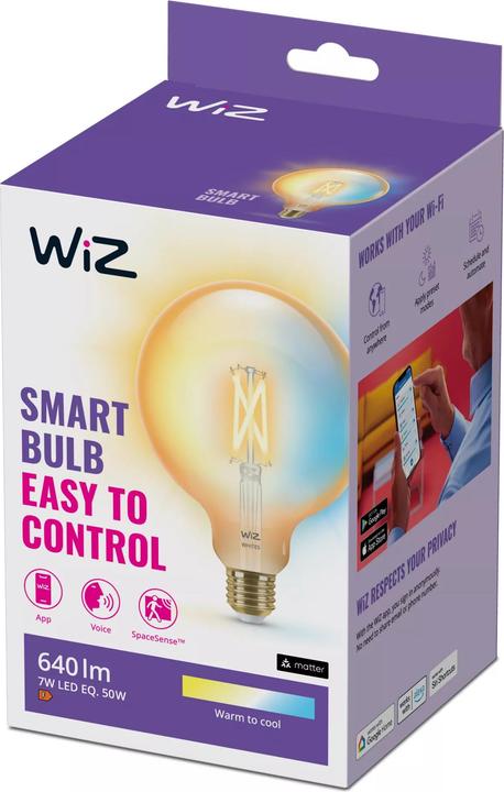 Produktbild WiZ Vintage Filament (E27, 6.70 W, 640 lm, 1 x, E)