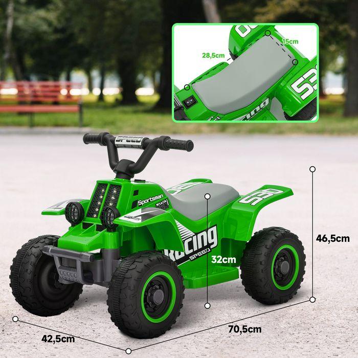 Produktbild Swisshandel24 Kinder Elektro-Quad Elektro Kinderquad mit Vorwärts-und Rückwärtsfunktion Grün (6 V)