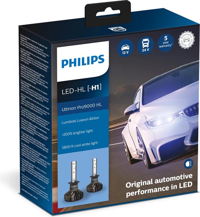 Image du produit Philips Ultinon Pro9000 11258U90CWX2 avec LED automobiles exclusives (H1)