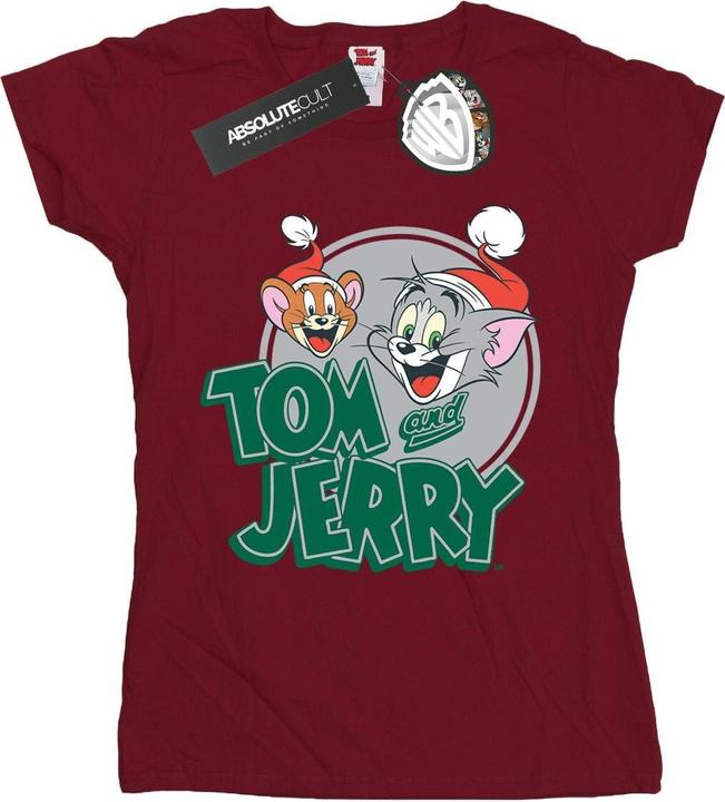 Immagine prodotto Tom & Jerry Christmas Greetings Maglietta Donna (XXL)