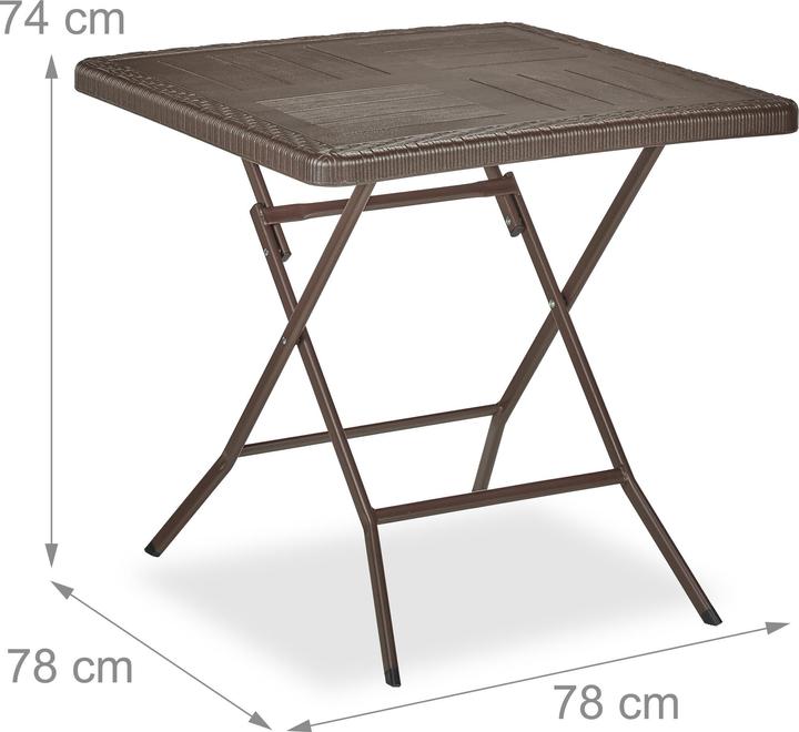 Actual product image Relaxdays Garden table (78 cm)